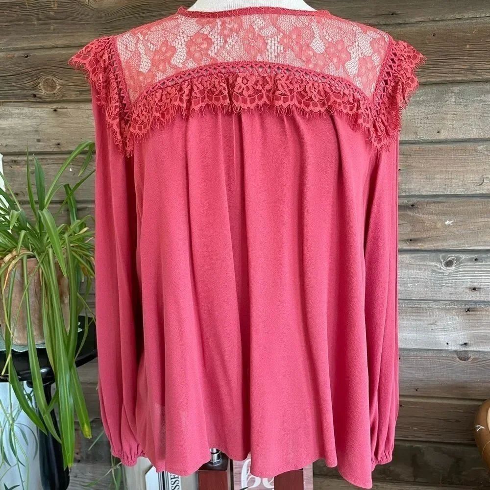 Long Sleeve Blouse Top EUC